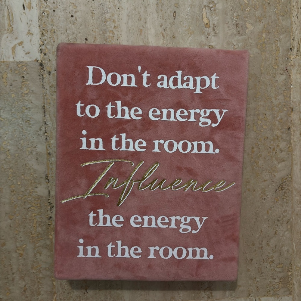 Inspirational Pink and Gold Wall Art